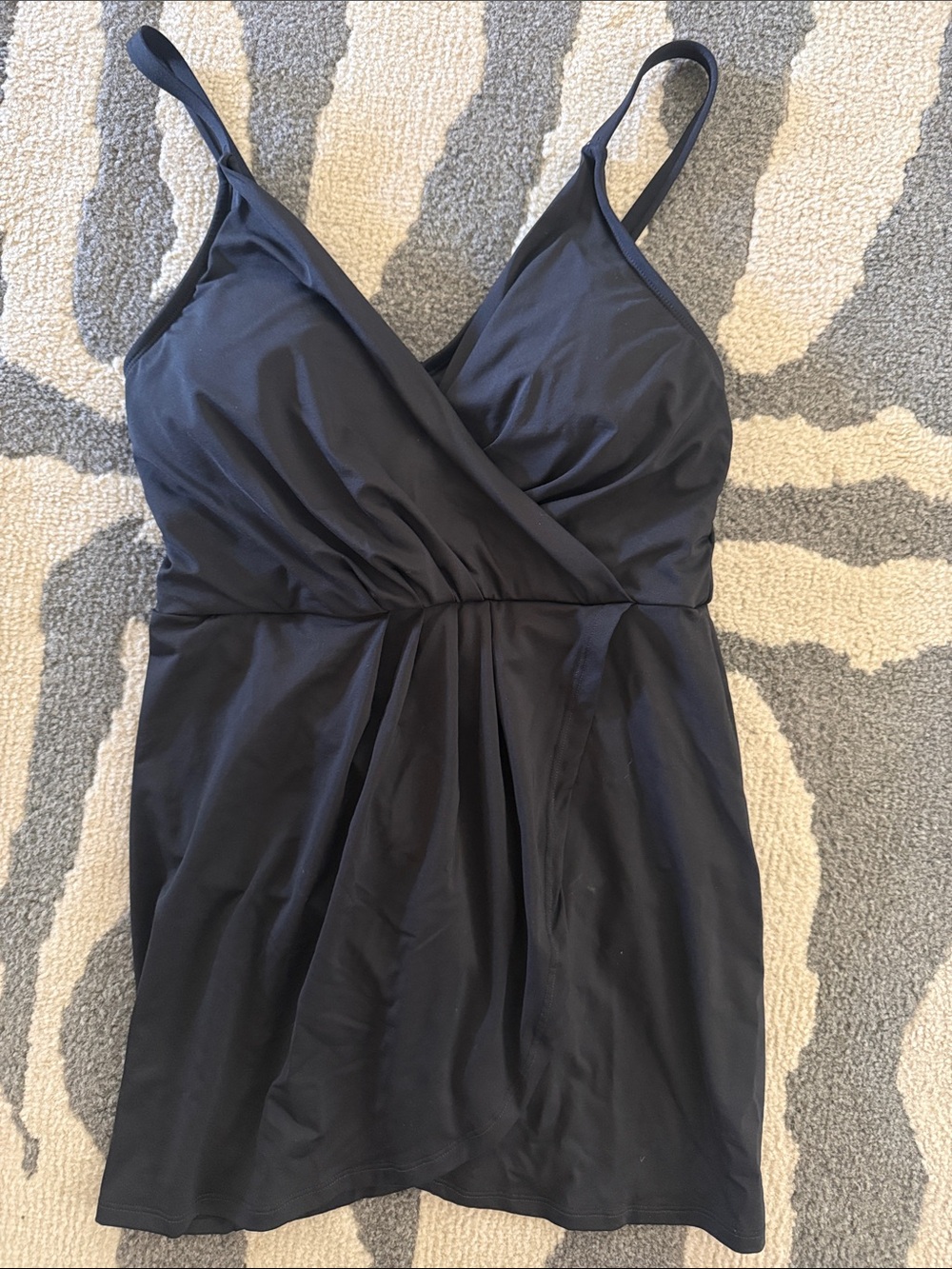 Lands' End Black One-Piece Swimsuit